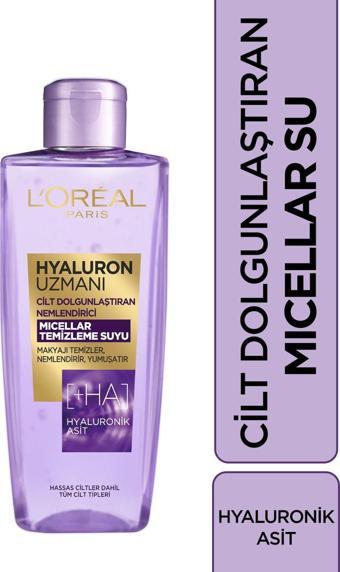 L'Oréal Paris Hyaluron Uzmanı Cilt Dolgunlaştıran Nemlendirici Micellar Temizleme Suyu