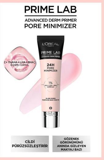 L'Oréal Paris Prime Lab Pore Minimizer Gözenek Küçültücü Aha Ve Bha Içeren Primer - Makyaj Bazı