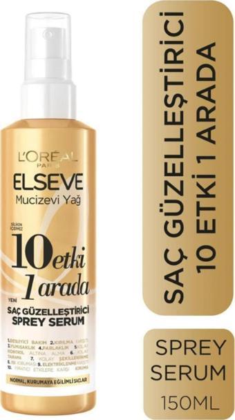 Elseve Mucizevi Yağ 10 Etki 1 Arada Saç Güzelleştirici Sprey Serum 150 Ml