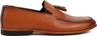 Ayakmod 7105 Taba İçi Dışı Hakiki Deri Erkek Loafer Ayakkabı