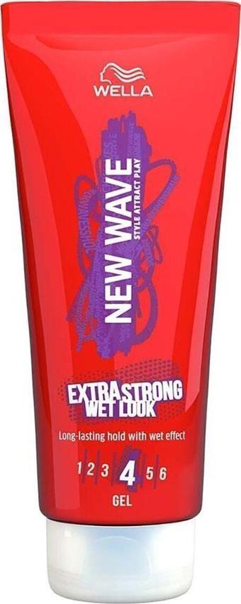 Wella New Wave Extra Strong Wet Look Jöle - 200 Ml