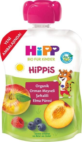 Hipp Organik Orman Meyveli Şeftalili Elma Püresi 100Gr