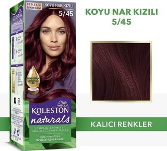 Wella Koleston Naturals Saç Boyası 5/45 Koyu Nar Kızılı