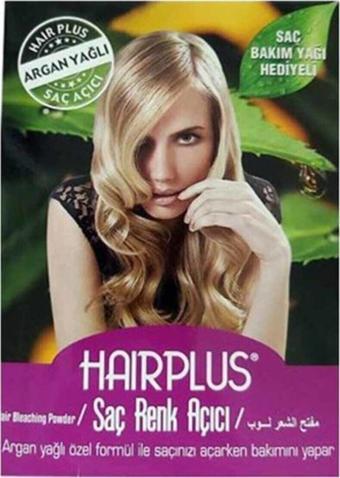 Hairplus Hair Plus Saç Açıcı Set Argan ( 30 G Mavi Toz + 60Ml Oksidan%40+ Bakım Yağ+Eldiven)