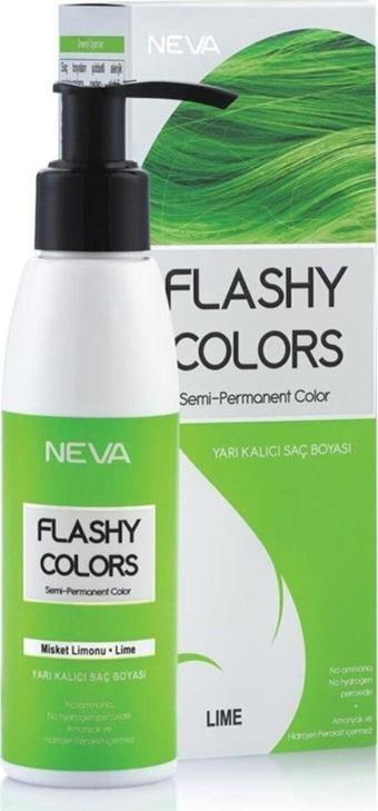Flashy Colors Yarı Kalıcı Saç Boyası Yeşil Misket Limonu 100 Ml 8698636612814
