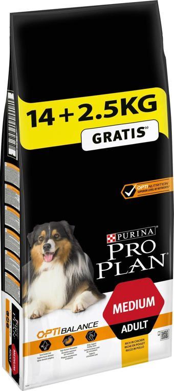 Pro Plan Medium Adult Tavuklu Yetişkin Köpek Maması 16,5 kg