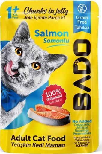 Bado Yetişkin 85 Gr Kedi Yaş Mama Somon