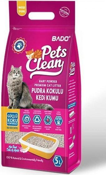 Bado Pets Clean Kedi Kumu Pudra Kokulu 5 Lt