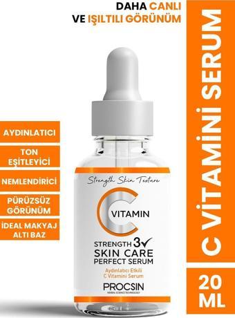 Procsin C Vitamini Aydınlatıcı Ve Ton Eşitleyici Bakım Serumu 20Ml