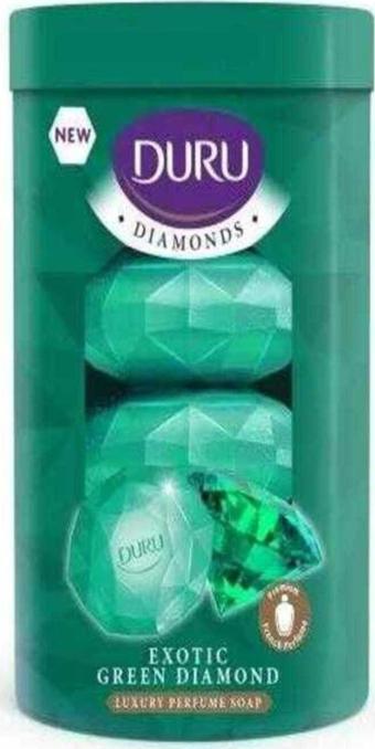 Duru Diamonds Serisi Katı Sabun Yeşil 4*90 Gr