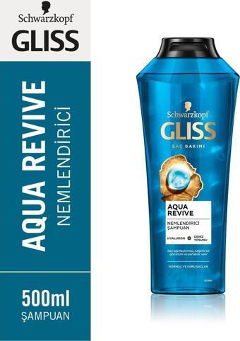 Gliss Aqua Revive Hyaluron Ve Deniz Yosunu Içeren Nemlendirici Şampuan 500Ml