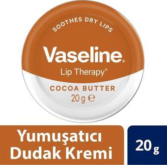 Vaseline Lip Therapy Yumuşatıcı Dudak Kremi Kakao Yağı 20 G