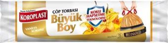 Koroplast Vanilya Kokulu Büzgülü Orta Boy Çöp Torbası