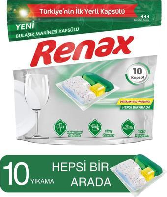 Renax Bulaşık Makinesi Kapsülü Hepsi Bir Arada 10 Lu