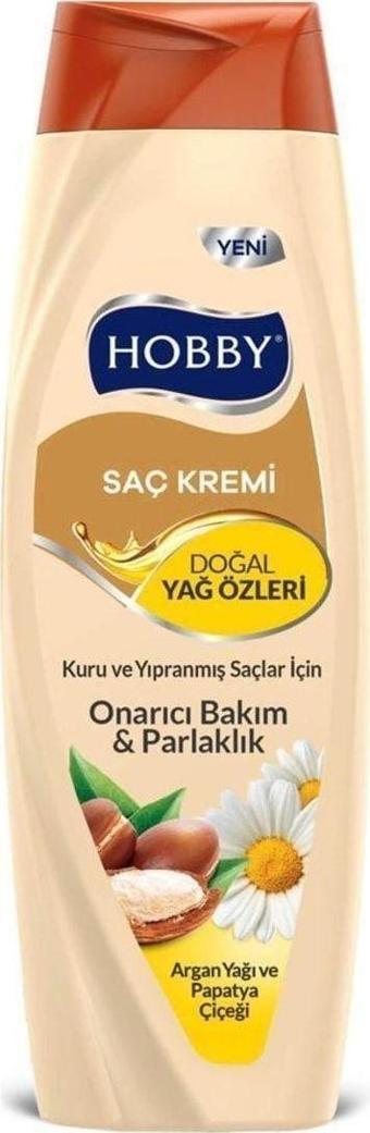 Hobby Kuru Ve Yıpranmış Saçlar Argan Yağı Ve Papatya Saç Kremi