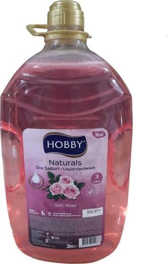 Hobby Sıvı Sabun Gliserinli 3 L. Gül Naturals Serisi