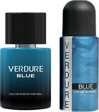 Pereja Verdure Blue Edt 100 Ml + Deodorant Erkek Parfüm Seti