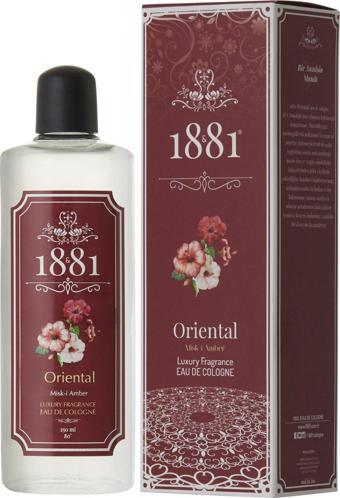 1881 Kolonya Oriental & Misk-İ Amber Kolonya 250 Ml Cam Şişe 80 Derece