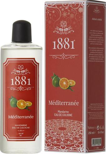 1881 Kolonya Mediterranee & Mandarine Kolonya 250 Ml Cam Şişe 80 Derece