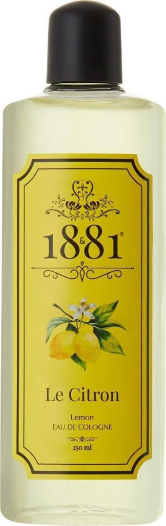 1881 Kolonya Le Citron Limon Kolonya 250 Ml Cam Şişe 80 Derece