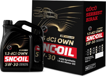 Snc Oil 1.5 Dci Own 5W-30 Motor Yağı 5 Litre