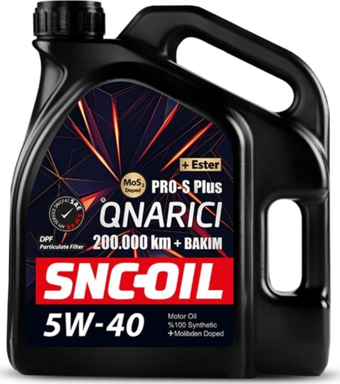 Snc Oil 200.000Km+ Bakım Pro-S Plus Onarıcı 5W-40 Motor Yağı 4 Litre