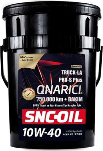 Snc Oil 750.000 Km Üzeri Ağır Ticari Araçlar Pro-S Plus Onarıcı Truck LA 10W-40 Motor Yağı 20 Litre