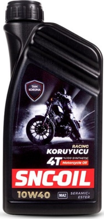 Snc-Oil Koruyucu Racing 4T 10W-40 Motosiklet Yağı 1 Litre