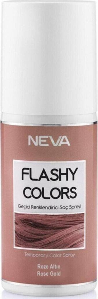 Flashy Colors Geçici Renk Saç Spreyi - Roze Altın 75 Ml