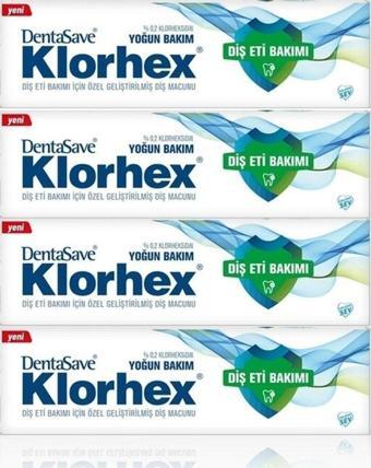 Dentasave Klorhex %0.02 Yoğun Bakım Diş Macunu 75 ml X 4 Adet