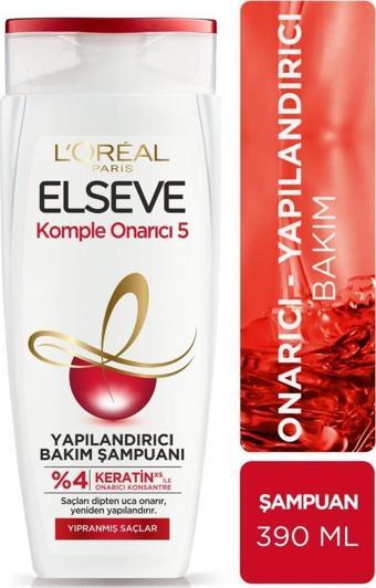 L'Oréal Paris Elseve Komple Onarıcı 5 Yapılandırıcı Bakım Şampuanı 390 ml