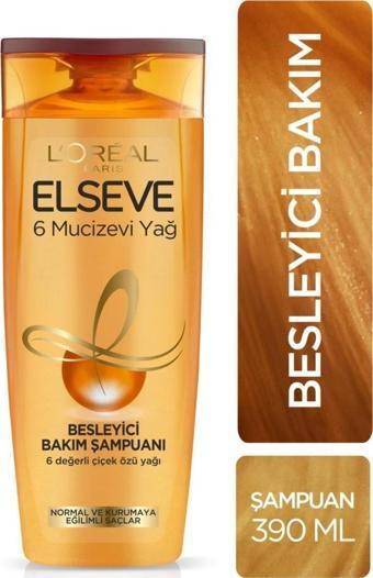 L'Oréal Paris Elseve Mucizevi Yağ Besleyici Bakım Şampuanı 390 ml