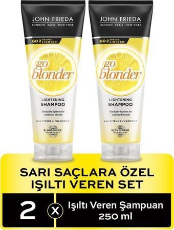 John Frieda Sarı Saçlara Özel Işıltı Veren Şampuan 250 ml 2'li