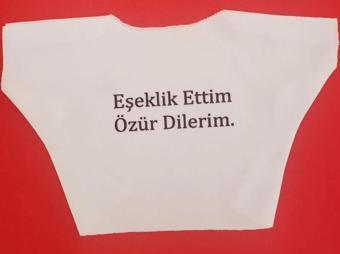 Eşeklik Ettim Yazılı Oyuncak Tişörtü