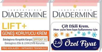 Diadermine Sıkılaştırıcı Kırışıklık Karşıtı ve Güneş Koruyucu Krem 50 ml + 50 ml  Spf 30 8690572780060