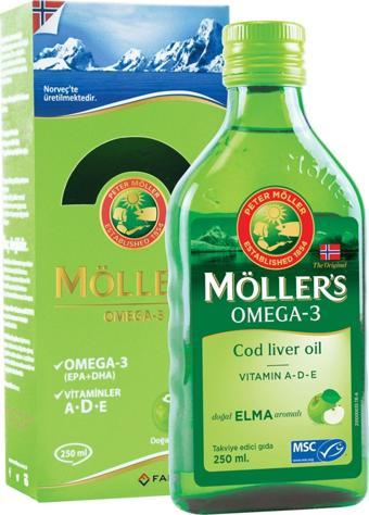 Möller's 's Omega-3 Balık Yağı Şurubu Elma Aromalı 250 Ml