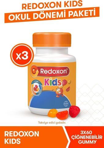 Redoxon Kids 3lü Okul Dönemi Paketi I Çocuklar Için C Vitamini, D Vitamini Ve Çinko Içeren Takviye