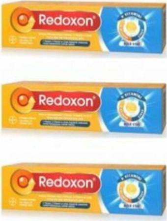 Redoxon Üçlü Etki C Vitamini D Vitamini Çinko Efervesan 15 Tablet / 3 Kutu