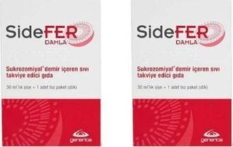 Sidefer Damla Takviye Edici Gıda 30ml Şişe - 2 'li Paket