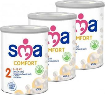 SMA 2 Bebek Devam Sütü Comfort 400 gr X 3 Adet