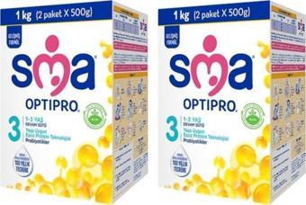 SMA Optipro Probiyotik 3 1- 3 Yaş Devam Sütü 1000 Gr X 2 Adet