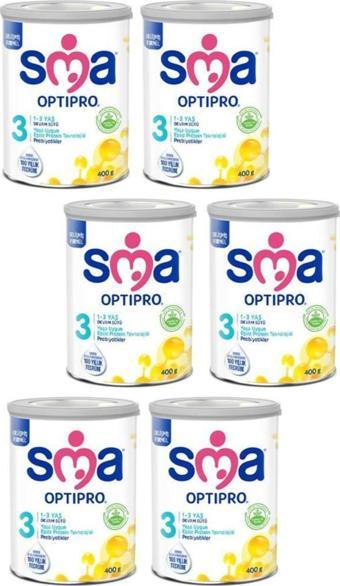 SMA Optipro Probiyotik 3 Devam Sütü 400  gr x 6 Adet