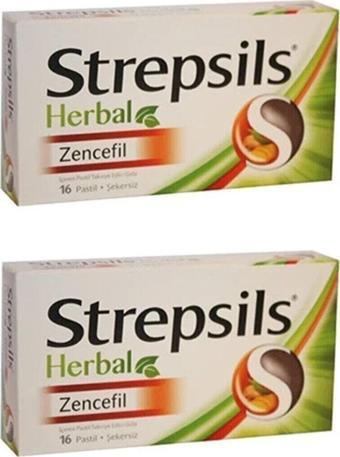 STREPSİLS Herbal Zencefil Boğaz Pastili X 2 Adet