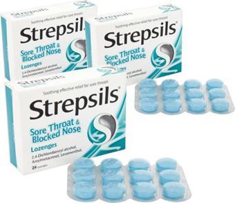 STREPSİLS Sore Throat & Blocked Nose Mentollü Pastil X3 Adet