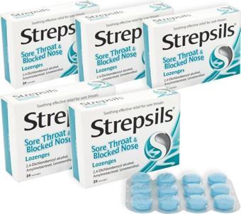 STREPSİLS Sore Throat & Blocked Nose Mentollü Pastil X5 Adet