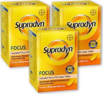 Supradyn Focus 30 Tablet 3 Adet