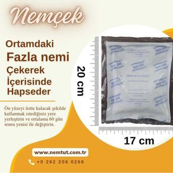 Nemçek, Nem Emici Çekici, Rutubet Alici, Küf Önleyici, Kötü Koku Giderici 2000 gr (10 PAKET)