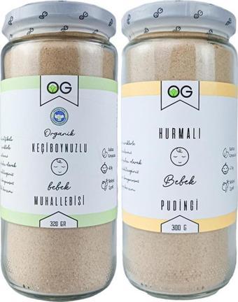 OG Natural Organik Keçiboynuzlu Bebek Muhallebisi Ve Hurmalı Bebek Pudingi Seti