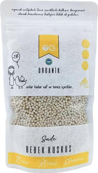 OG Natural Organik Sade Bebek Kuskus 250 Gr 7Ay