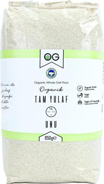 OG Natural Organik Tam Yulaf Unu 650  gr